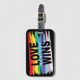 LGBTQIA Liefde wint altijd, Rainbow Pride Bagagelabel