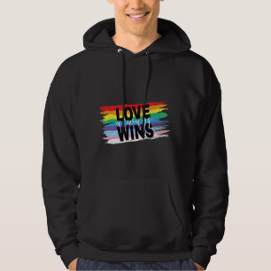 LGBTQIA Liefde Wint altijd Rainbow Pride Cool Hoodie