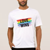 LGBTQIA Liefde Wint altijd Rainbow Pride Cool T-shirt (Voorkant)