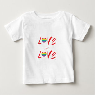 LGBTQIA Liefde Wint altijd Rainbow Pride T-shirt