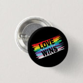 LGBTQIA Liefde wint altijd, Trots Regenboog Hart Ronde Button 3,2 Cm (Voorkant /achterkant)