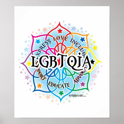 LGBTQIA Lotus Poster (Voorkant)