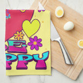 LGBTQIA+ LOVE IS LIEFT. Wees blij Theedoek (Quarter Fold)