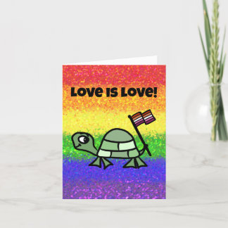 LGBTQIA Love is Love Pride (Regenboog) met Ollie Kaart