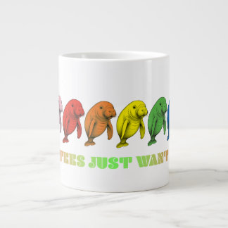 LGBTQIA+ Manatees willen gewoon een knuffel Grote Koffiekop