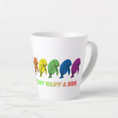 LGBTQIA+ Manatees willen gewoon een knuffel Latte Mok (Rechterhoek)