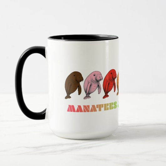 LGBTQIA+ Manatees willen gewoon een knuffel Mok (Links)