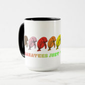 LGBTQIA+ Manatees willen gewoon een knuffel Mok (Voorkant links)