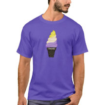 LGBTQIA+ Nonbinary Ice Cream Pronouns Cone