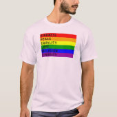 LGBTQIA+ Omarm vriendelijkheid Vrede Gelijkheid Kw T-shirt (Voorkant)