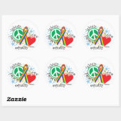 LGBTQIA PLE RONDE STICKER (Vel)