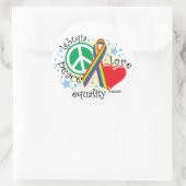 LGBTQIA PLE RONDE STICKER (Tas)