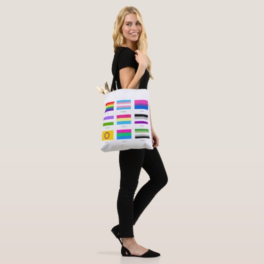 LGBTQIA Pride 9 x FLAGS Rainbow Awareness Chic C Tote Bag (Op model)