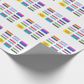LGBTQIA Pride 9 x FLAGS Rainbow Awareness Chic Cadeaupapier (Hoek)