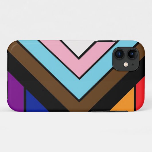LGBTQIA+ Pride Flag Case-Mate iPhone Case (Achterkant (horizontaal))