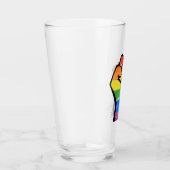 LGBTQIA Pride Flag Glas (Rechts)