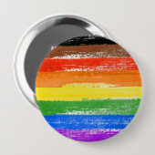 LGBTQIA+ Pride Paint Ronde Button 4,0 Cm (Voorkant /achterkant)