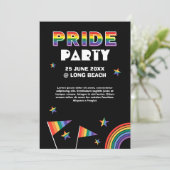 LGBTQIA+ Pride Party Kaart (Staand voorkant)