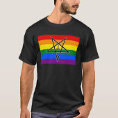 LGBTQIA+ Pride Pentagram T-shirt (Voorkant)