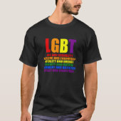 LGBTQIA Pride Rainbow Hearts  Definition 1 T-shirt (Voorkant)