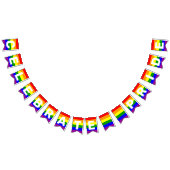 LGBTQIA Pride Rainbow Horizontal Bunting Flags Vlaggetjes (Alle)