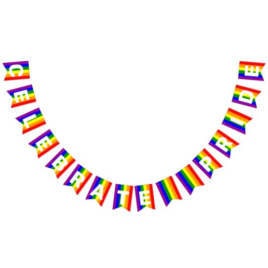 LGBTQIA Pride Rainbow Vertical Bunting Flags Vlaggetjes (Alle)