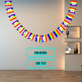 LGBTQIA Pride Rainbow Vertical Bunting Flags Vlaggetjes