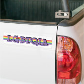 LGBTQIA Pride Regenboemer Bumpersticker (Op Truck)