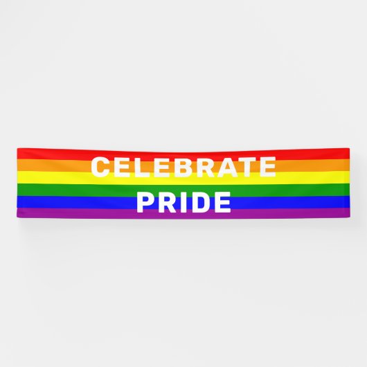 LGBTQIA Pride Regenboog Spandoek (Horizontaal)