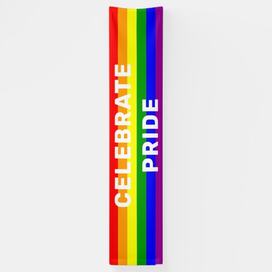 LGBTQIA Pride Regenboog Spandoek (Verticaal)