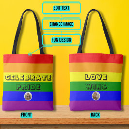 LGBTQIA+ Pride Regenboogvlag Tote Bag
