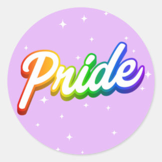 LGBTQIA+ Pride-Sticker Ronde Sticker