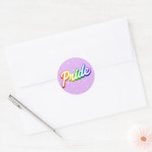 LGBTQIA+ Pride-Sticker Ronde Sticker (Envelop)