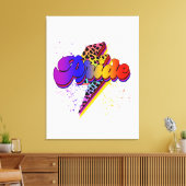 LGBTQIA+ Pride Support Awareness Canvas Afdruk (Insitu (Woonkamer))