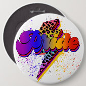 LGBTQIA+ Pride Support Awareness Ronde Button 6,0 Cm (Voorkant /achterkant)