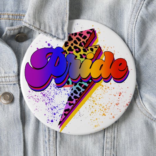 LGBTQIA+ Pride Support Awareness Ronde Button 6,0 Cm (In situ)