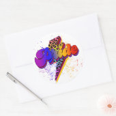 LGBTQIA+ Pride Support Awareness Ronde Sticker (Envelop)
