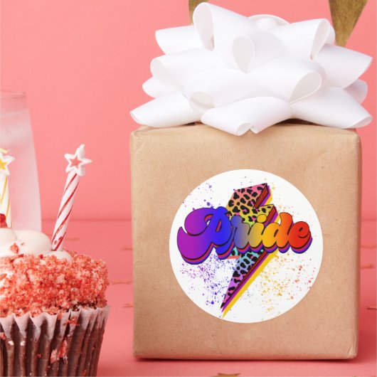 LGBTQIA+ Pride Support Awareness Ronde Sticker (Feest)