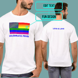 LGBTQIA Pride Verenigde Staten T-shirt