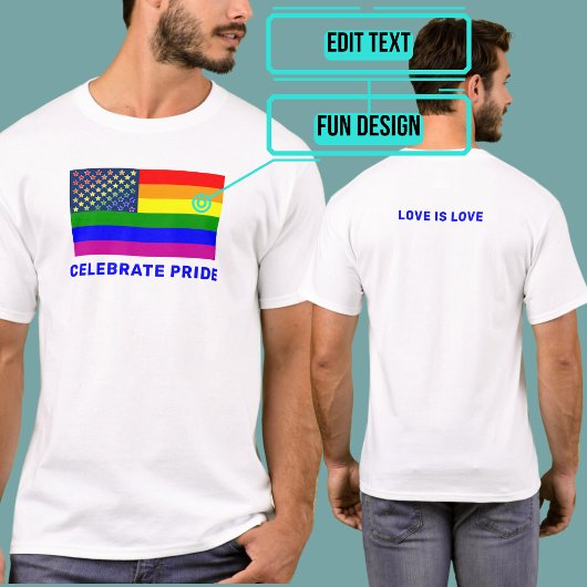 LGBTQIA Pride Verenigde Staten T-shirt