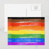 LGBTQIA+ Pride Verf Briefkaart (Voorkant / Achterkant)