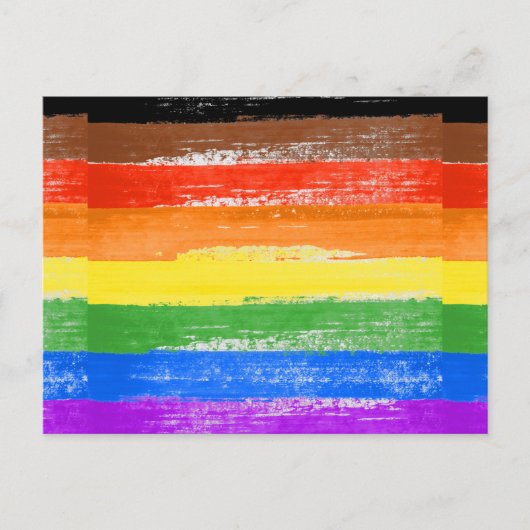 LGBTQIA+ Pride Verf Briefkaart (Voorkant)