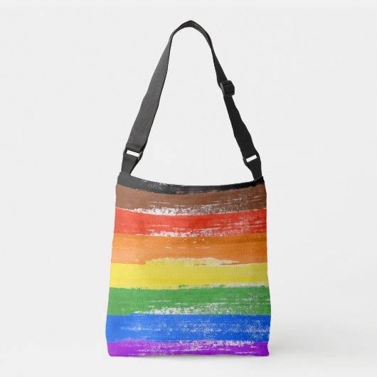 LGBTQIA+ Pride Verf Crossbody Tas (Voorkant)