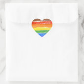 LGBTQIA+ Pride Verf Hart Sticker (Tas)