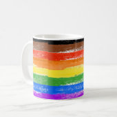 LGBTQIA+ Pride Verf Koffiemok (Voorkant links)