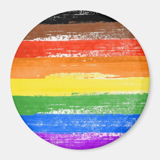 LGBTQIA+ Pride Verf Magneet (Voorkant)