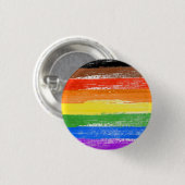 LGBTQIA+ Pride Verf Ronde Button 3,2 Cm (Voorkant /achterkant)