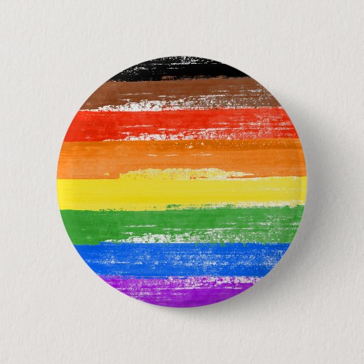 LGBTQIA+ Pride Verf Ronde Button 5,7 Cm (Voorkant)
