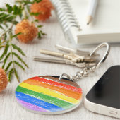 LGBTQIA+ Pride Verf Sleutelhanger (Voorkant Rechts)
