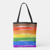 LGBTQIA+ Pride Verf Tote Bag (Achterkant)